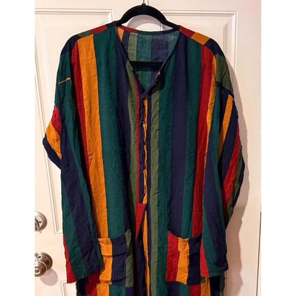 Mens XL Striped Nightshirt - Picture 3 of 6